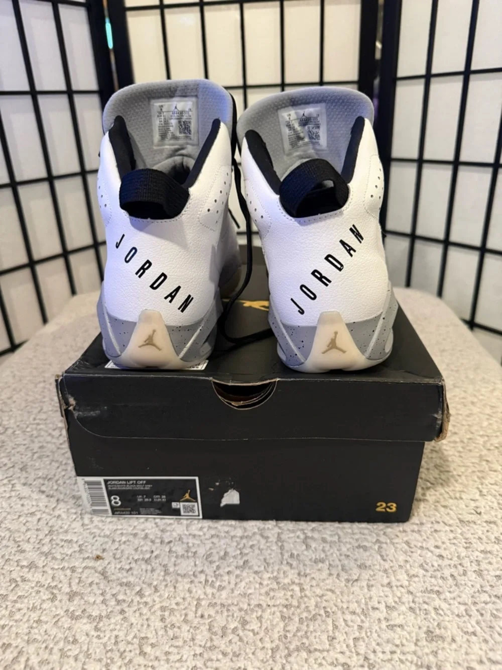 Nike‎ Air Jordan Lift Off White/Black/Wolf Grey Size 8 Men’s NEW w/ Box